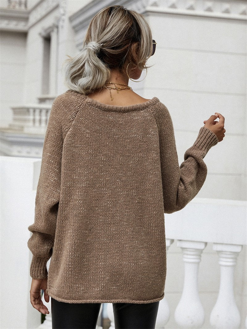 Cozy Anna Taupe Sweater